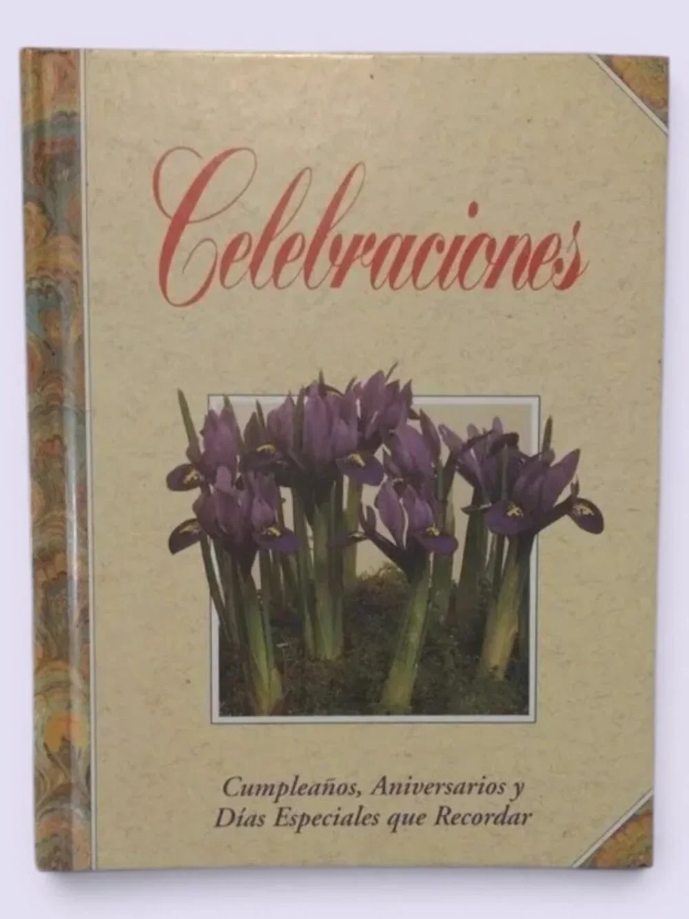 New Unused Celebraciones Floral Cover Hardcover Dates Organizer in Spanish